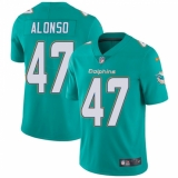 Youth Nike Miami Dolphins #47 Kiko Alonso Elite Aqua Green Team Color NFL Jersey