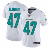 Women's Nike Miami Dolphins #47 Kiko Alonso Elite White NFL Jersey
