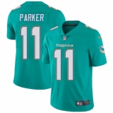 Men's Nike Miami Dolphins #11 DeVante Parker Aqua Green Team Color Vapor Untouchable Limited Player NFL Jersey