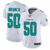 Women's Nike Miami Dolphins #50 Andre Branch Elite White NFL Jersey