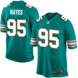 Men's Nike Miami Dolphins #95 William Hayes Game Aqua Green Alternate NFL Jersey
