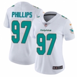 Women's Nike Miami Dolphins #97 Jordan Phillips White Vapor Untouchable Limited Player NFL Jersey