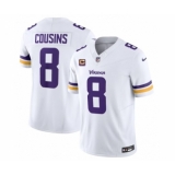 Men's Nike Minnesota Vikings #8 Kirk Cousins White 2023 F.U.S.E. 4-Star C Vapor Untouchable Limited Football Stitched Jersey