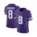Men's Nike Minnesota Vikings #8 Kirk Cousins Purple 2023 F.U.S.E. 4-Star C Vapor Untouchable Limited Football Stitched Jersey