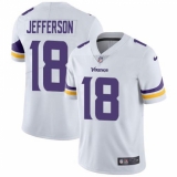 Youth Minnesota Vikings #18 Justin Jefferson White Stitched NFL Vapor Untouchable Limited Jersey