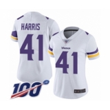 Women's Minnesota Vikings #41 Anthony Harris White Vapor Untouchable Limited Player 100th Season Football Jersey
