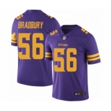 Youth Minnesota Vikings #56 Garrett Bradbury Limited Purple Rush Vapor Untouchable Football Jersey