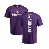 NFL Nike Minnesota Vikings #31 Ameer Abdullah Purple Backer T-Shirt