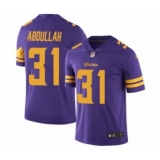 Men's Nike Minnesota Vikings #31 Ameer Abdullah Limited Purple Rush Vapor Untouchable NFL Jersey