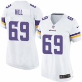 Women's Nike Minnesota Vikings #69 Rashod Hill Game White NFL Jersey