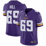 Youth Nike Minnesota Vikings #69 Rashod Hill Purple Team Color Vapor Untouchable Limited Player NFL Jersey