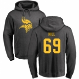 NFL Nike Minnesota Vikings #69 Rashod Hill Ash One Color Pullover Hoodie