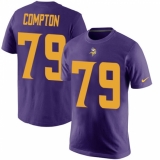 NFL Nike Minnesota Vikings #79 Tom Compton Purple Rush Pride Name & Number T-Shirt