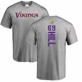 NFL Nike Minnesota Vikings #69 Rashod Hill Ash Backer T-Shirt
