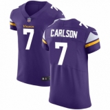 Men's Nike Minnesota Vikings #7 Daniel Carlson Limited Purple Tank Top Suit NFL Jersey