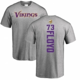 NFL Nike Minnesota Vikings #73 Sharrif Floyd Ash Backer T-Shirt