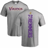 NFL Nike Minnesota Vikings #72 Mike Remmers Ash Backer T-Shirt