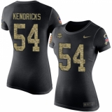 Women's Nike Minnesota Vikings #54 Eric Kendricks Black Camo Salute to Service T-Shirt