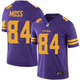 Men's Nike Minnesota Vikings #84 Randy Moss Limited Purple Rush Vapor Untouchable NFL Jersey