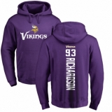 NFL Nike Minnesota Vikings #93 Sheldon Richardson Purple Backer Pullover Hoodie