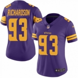 Women's Nike Minnesota Vikings #93 Sheldon Richardson Limited Purple Rush Vapor Untouchable NFL Jersey