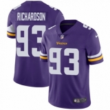 Youth Nike Minnesota Vikings #93 Sheldon Richardson Purple Team Color Vapor Untouchable Limited Player NFL Jersey
