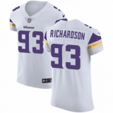 Men's Nike Minnesota Vikings #93 Sheldon Richardson White Vapor Untouchable Elite Player NFL Jersey