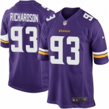 Men's Nike Minnesota Vikings #93 Sheldon Richardson Game Purple Team Color NFL Jersey