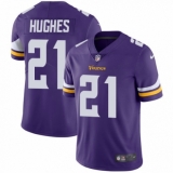 Youth Nike Minnesota Vikings #21 Mike Hughes Purple Team Color Vapor Untouchable Limited Player NFL Jersey