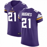 Men's Nike Minnesota Vikings #21 Mike Hughes Purple Team Color Vapor Untouchable Elite Player NFL Jersey
