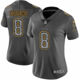 Women's Nike Minnesota Vikings #8 Kirk Cousins Gray Static Vapor Untouchable Limited NFL Jersey