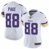 Women's Nike Minnesota Vikings #88 Alan Page Elite White NFL Jersey
