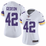 Women's Nike Minnesota Vikings #42 Ben Gedeon Elite White NFL Jersey
