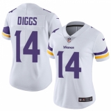 Women's Nike Minnesota Vikings #14 Stefon Diggs Elite White NFL Jersey