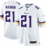 Men's Nike Minnesota Vikings #21 Jerick McKinnon Game White NFL Jersey