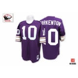 Mitchell And Ness Minnesota Vikings #10 Fran Tarkenton Purple Team Color Authentic Throwback NFL Jersey