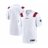 Men's Nike New England Patriots White Blank Limited Stitched Jersey