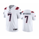 Men's New England Patriots #7 JuJu Smith-Schuster White Vapor Untouchable Stitched Football Jersey