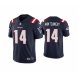 Men's New England Patriots #14 Ty Montgomery Navy Vapor Untouchable Limited Stitched Jersey