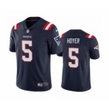 Men's New England Patriots #5 Brian Hoyer Navy 2021 Vapor Untouchable Limited Stitched Jersey
