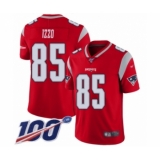 Youth New England Patriots #85 Ryan Izzo Limited Red Inverted Legend 100th Season Football Jersey