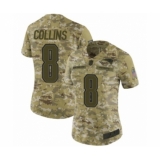 Women's New England Patriots #8 Jamie Collins Limited Camo 2018 Salute to Service Football Jersey