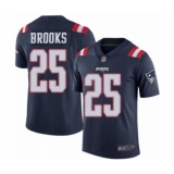 Youth New England Patriots #25 Terrence Brooks Limited Navy Blue Rush Vapor Untouchable Football Jersey