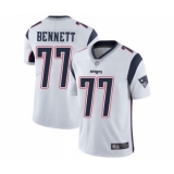 Youth New England Patriots #77 Michael Bennett White Vapor Untouchable Limited Player Football Jersey