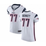 Men's New England Patriots #77 Michael Bennett White Vapor Untouchable Elite Player Football Jersey