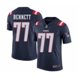 Men's New England Patriots #77 Michael Bennett Limited Navy Blue Rush Vapor Untouchable Football Jersey