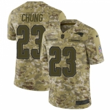 Men's Nike New England Patriots #23 Patrick Chung Limited Camo 2018 Salute to Service NFL Jersey