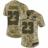 Women's Nike New England Patriots #23 Patrick Chung Limited Camo 2018 Salute to Service NFL Jersey