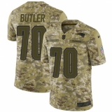 Youth Nike New England Patriots #70 Adam Butler Limited Camo 2018 Salute to Service NFL Jersey