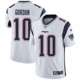 Youth Nike New England Patriots #10 Josh Gordon White Vapor Untouchable Limited Player NFL Jersey